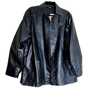 Cider Basic Jacket Women XL Black Rocker Classic Winter Fall New Gift Coat Biker